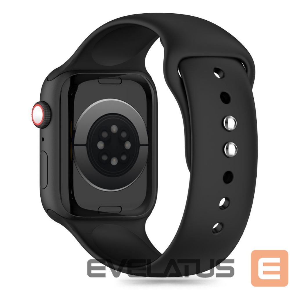 Rihm Tech-Protect Tech-Protect Silicone Strap for Apple Watch 4 / 5 / 6 / 7 / 8 / 9 / SE (38 / 40 / 41 mm) - Black