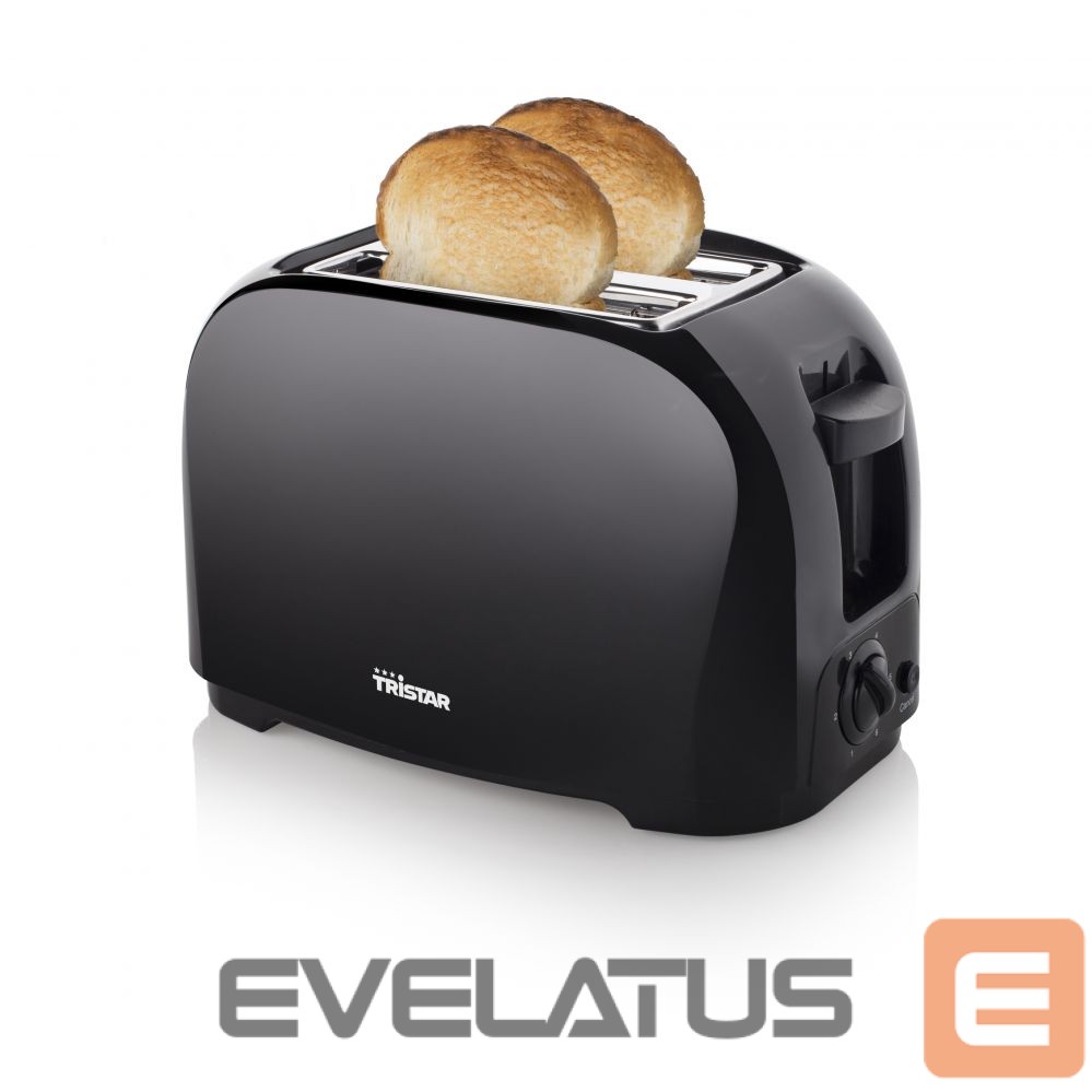 Röster Tristar Toaster | BR-1025 | Number of slots 2 | Housing material Plastic | Black