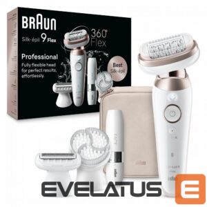 Epilaator Braun  SES9-360 Silk épil 9 Flex 3D, White/Rose | 