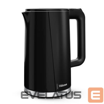 Veekeetja Tristar Double Walled Kettle | WK-3407 | Electric | 2200 W | 1.7 L | Plastic | 360° rotational base | Black