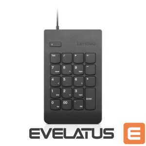 Arvuti klaviatuur Lenovo  Essential USB Numeric Keypad Gen II Wired, Black 