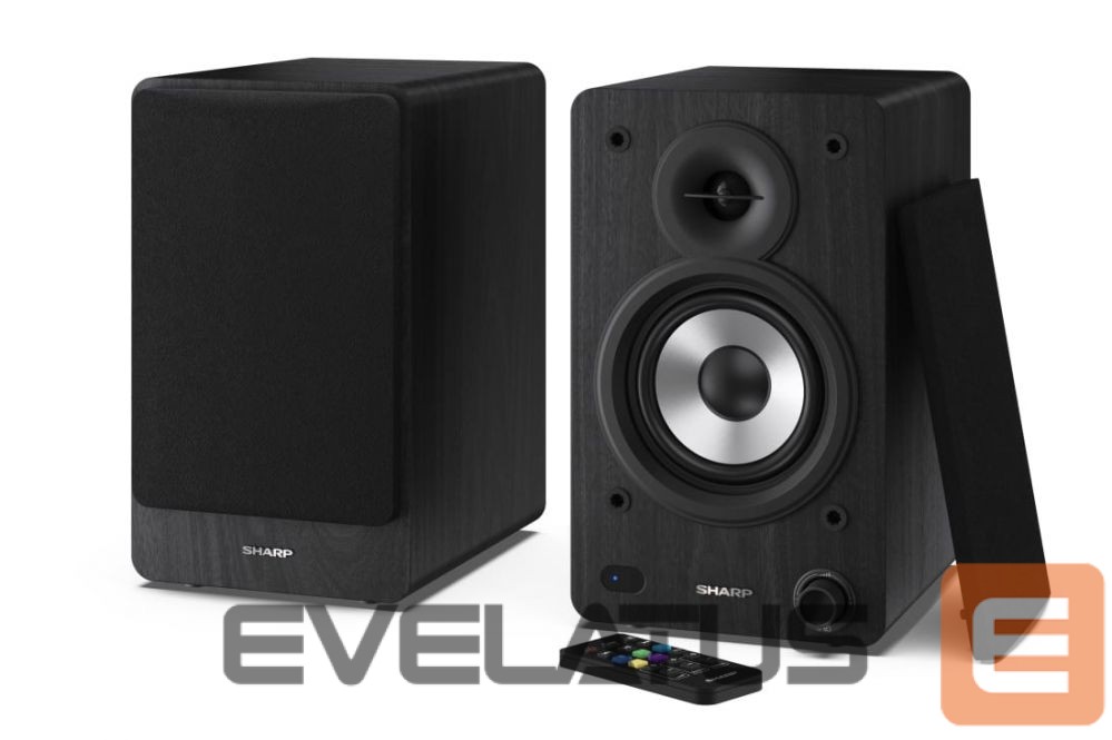 Speakers Sharp CP-SS30 Bookshelf Speakers, Black