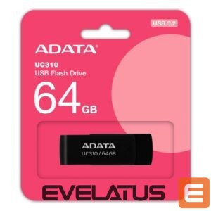 Zibatmiņa ADATA  UC310 64GB USB Flash Drive, Black 