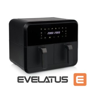 Stalo grotelės Princess  Double Basket Airfryer, Black 