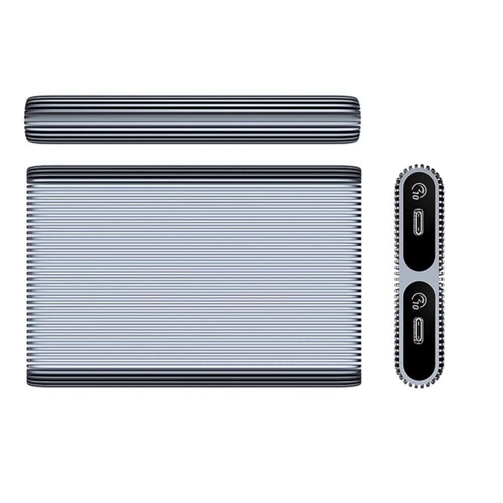 Other Computer Accessory Orico Orico AM2C3-2N Dual Disk Caddy for Two M.2 NVME USB-C 3.2 10Gb/s Drives - Gray