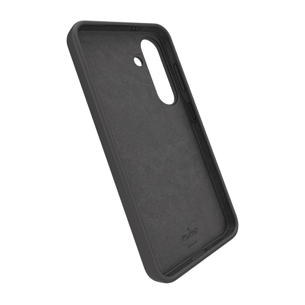 Back panel cover Puro Puro Icon Silicone Case for Samsung Galaxy S25 - Black