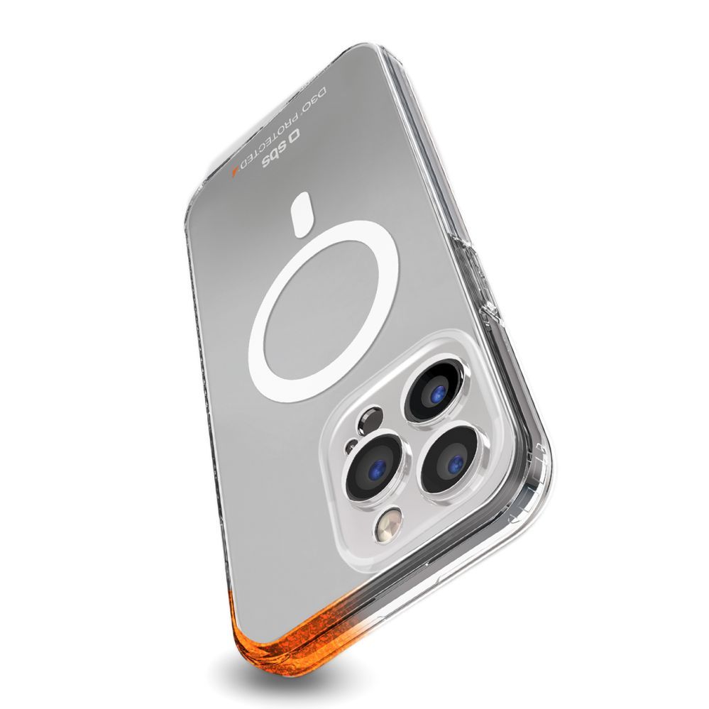 Back panel cover SBS SBS D3O MagSafe Case for iPhone 14 Pro Max - Clear
