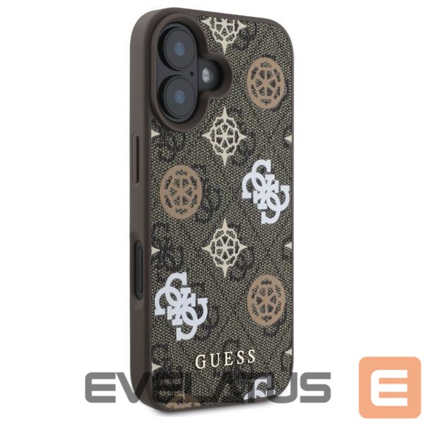 Tagakaaned Guess Guess Peony On 4G Background MagSafe case for iPhone 16 - brown