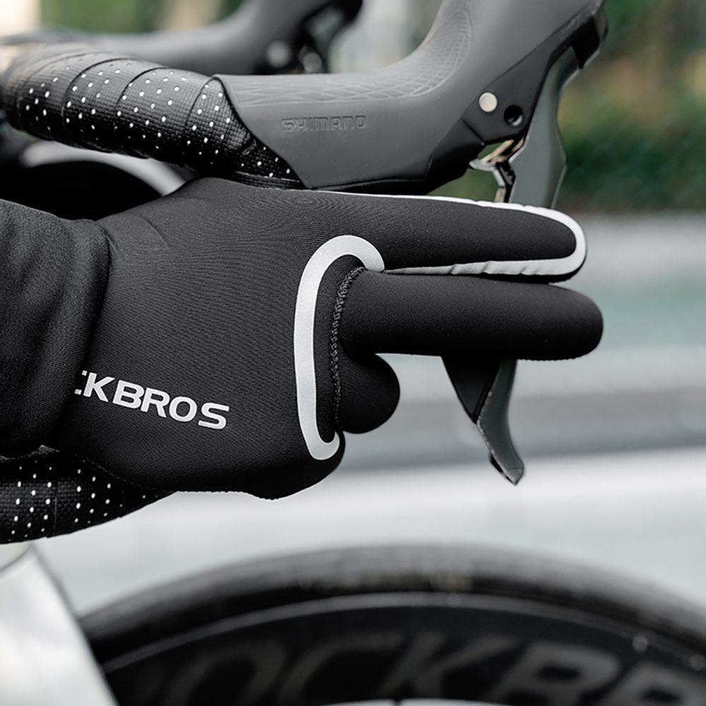 Bicycle accessory Rockbros Rockbros Full Waterproof Cycling Gloves, Size: L/XL - Black