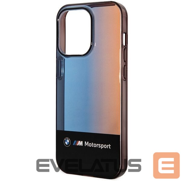 Back panel cover BMW BMW Half Tricolor Case for iPhone 14 Pro Max 6.7" - Black