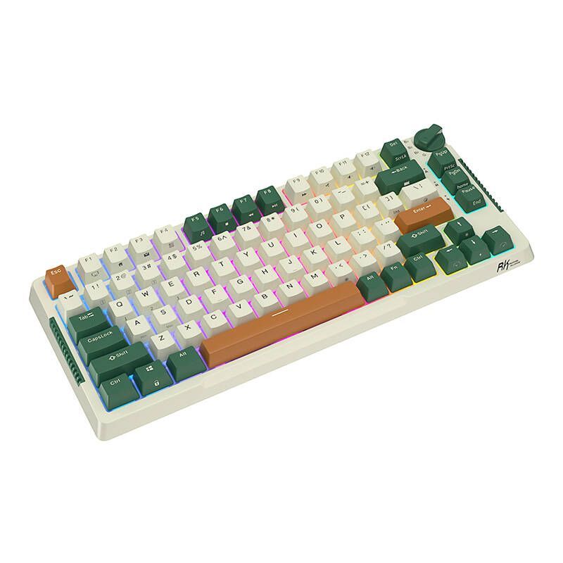 Computer keyboard Royal Kludge Wireless mechanical keyboard Royal Kludge RKH81 RGB, Sky cyan switch (green)