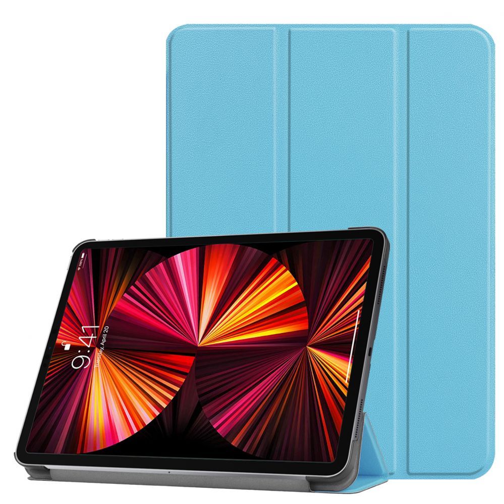 Kaaned iLike Tab M9 9 TB310 Tri-Fold Eco-Leather Stand Case Sky Blue