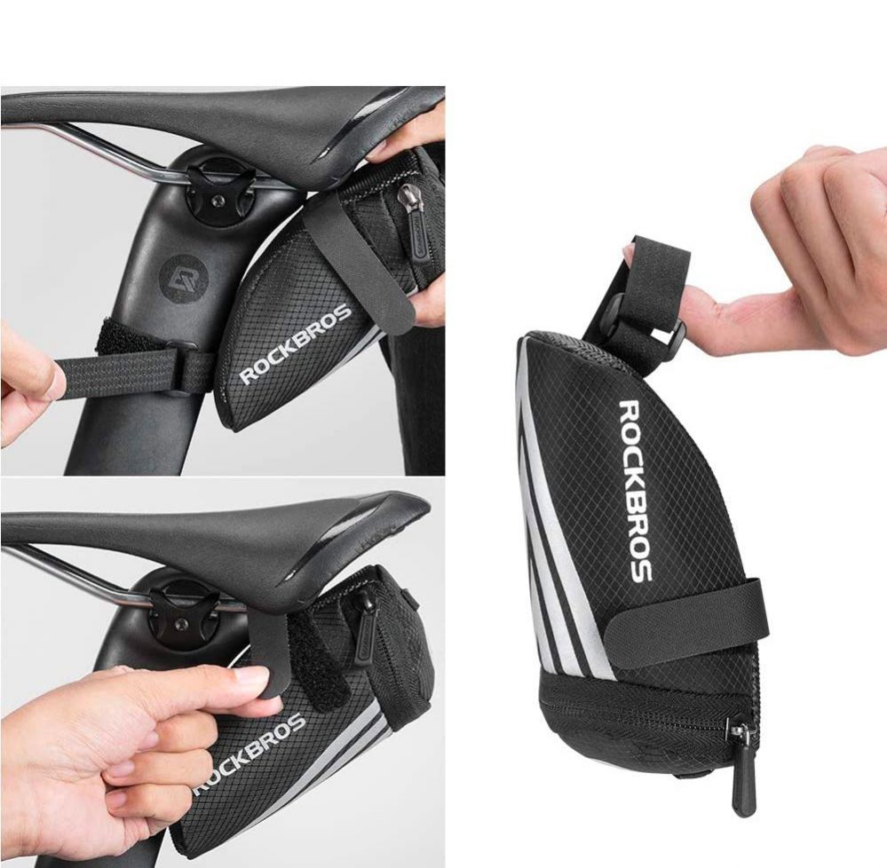 Jalgratta tarvik Rockbros Rockbros C28 bicycle bag under the saddle - black