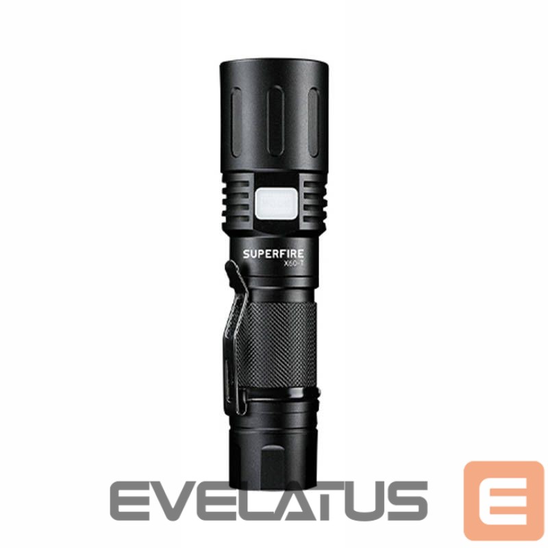 LED taskulamp Supcase Flashlight Superfire X60-T, 1500lm, USB