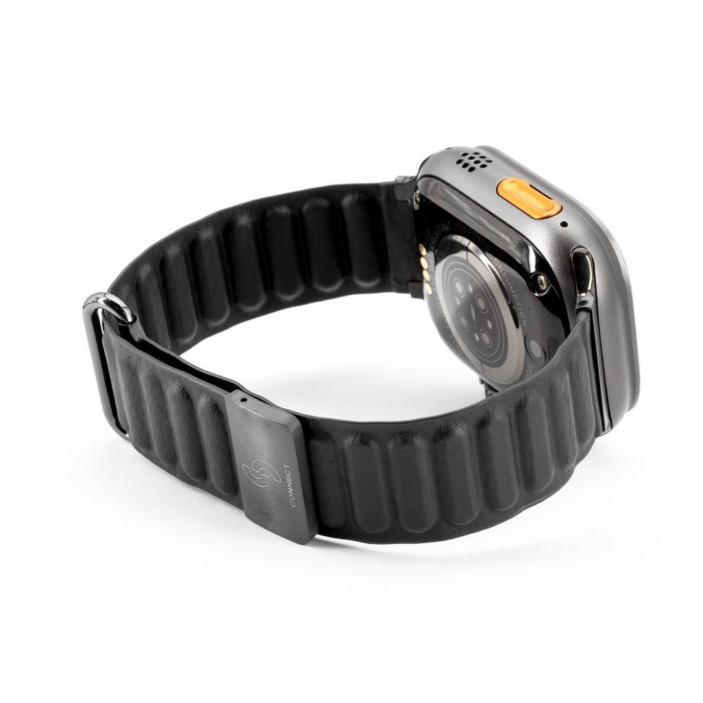 Rihm Connect Watch 42/44/45mm cortical back buckle magnetic suction Watch Straps Black
