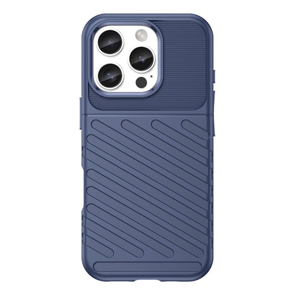 Nugarėlės dėklai Hurtel Thunder Case for iPhone 16e Silicone Armored Cover - Blue