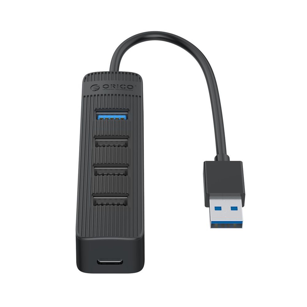 Üleminek Orico Orico TWU32-4A USB-A 3.1 hub / 1x USB-A 3.1 + 3x USB-A 2.0 + USB-C 5V/3A - black
