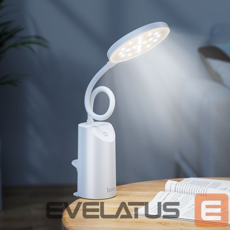 Desc lamp Hoco HX10 Clip table lamp White