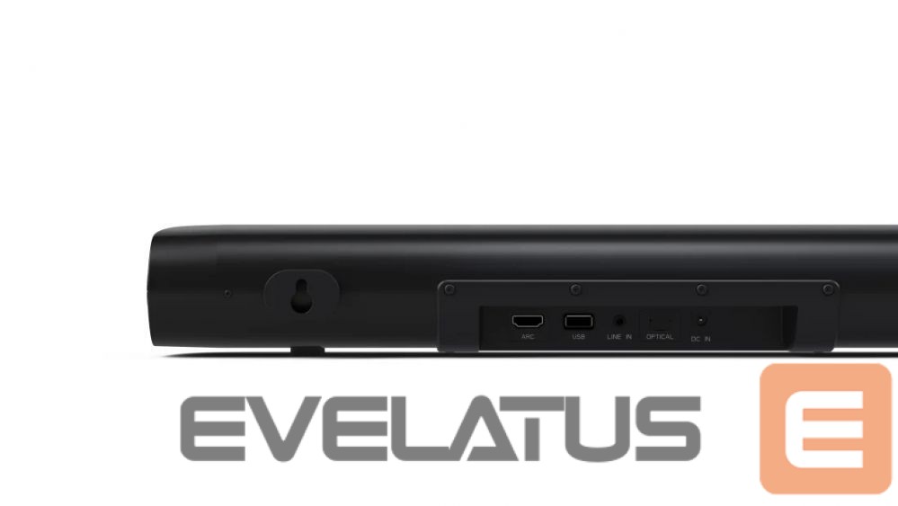 Interactive solution Sharp HT-SB107 2.0 Compact Soundbar for TV up to 32", HDMI ARC/CEC, Aux-in, Optical, Bluetooth, 65cm, Gloss Black