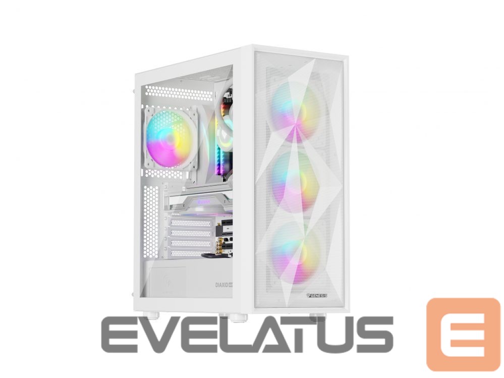 Computer components Natec NATEC Genesis PC Case Diaxid 605 white