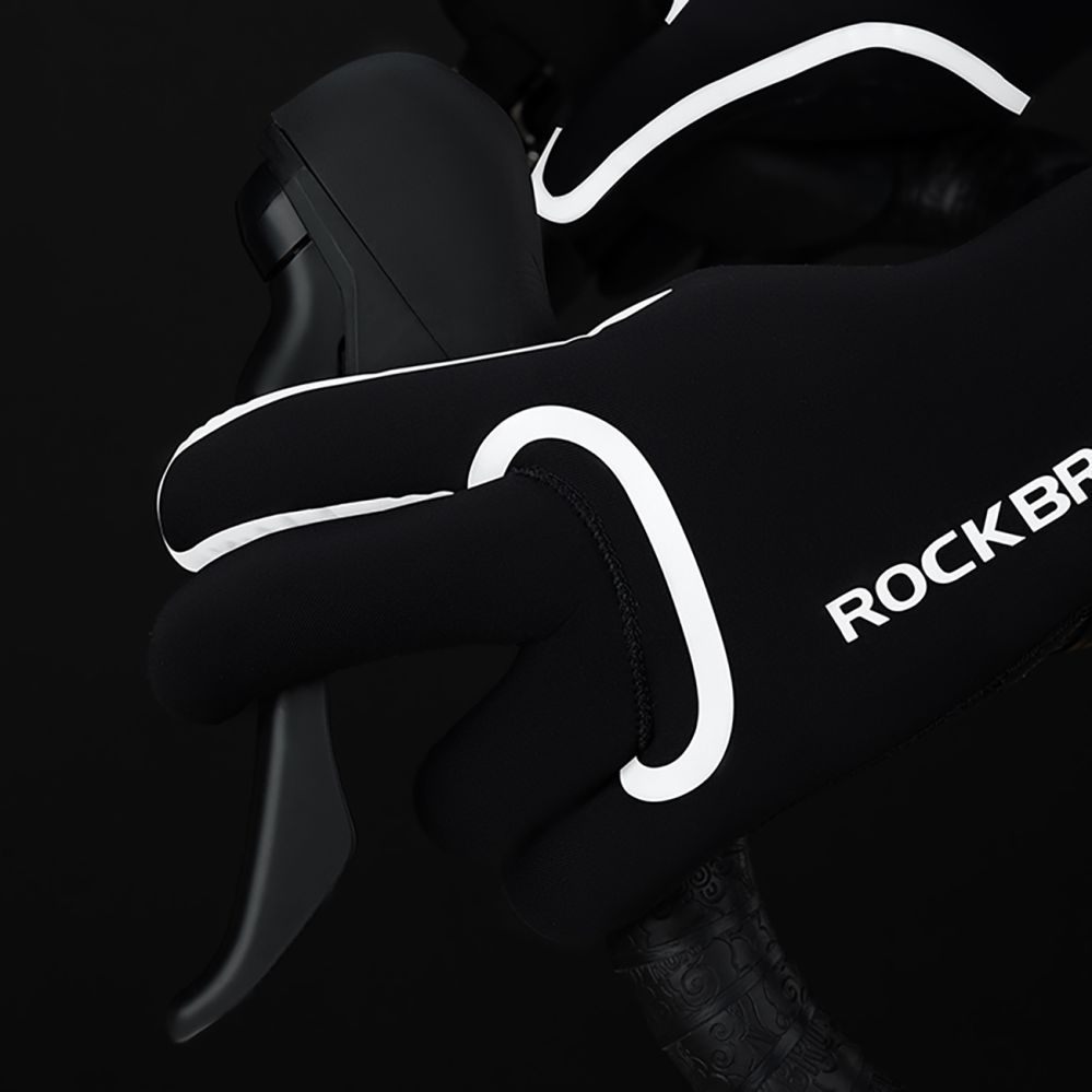 Bicycle accessory Rockbros Rockbros Full Waterproof Cycling Gloves, Size: L/XL - Black