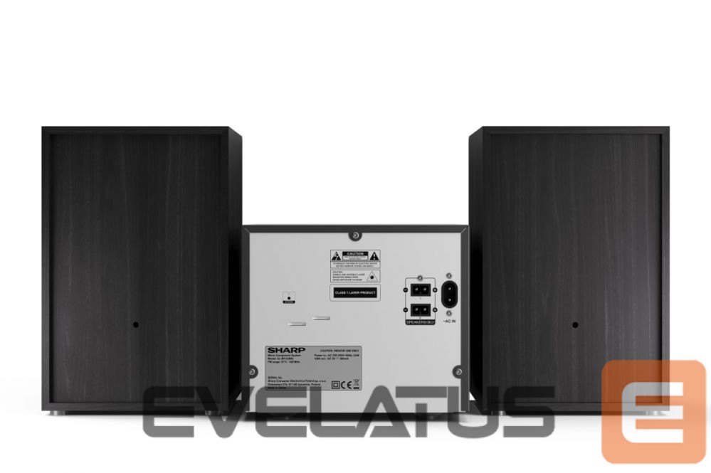 Interactive solution Sharp XL-B512(BK) Hi-Fi Micro System, CD/FM/USB/Bluetooth v5.0, 45W, Black