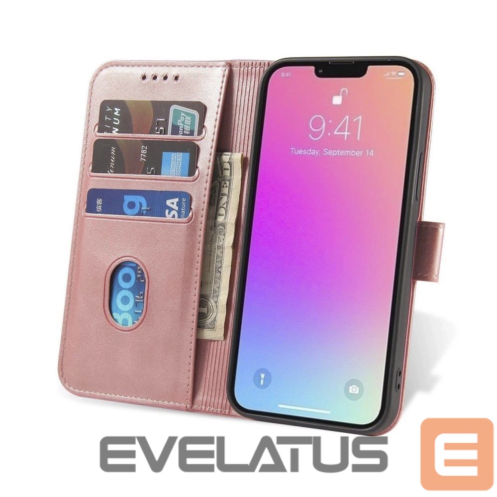 Nugarėlės dėklai Hurtel Magnet Case with flap for Samsung Galaxy A26 - pink