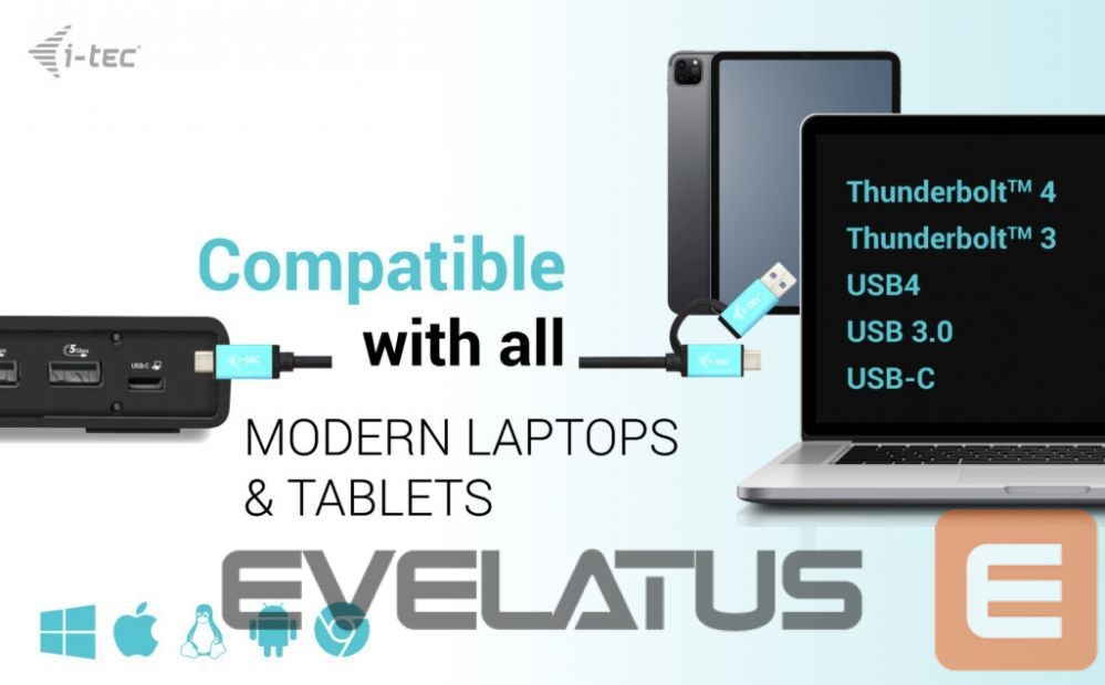 Computer accessories I-TEC I-TEC USB3.0/USB-C/Thunderbolt DualDS+PD