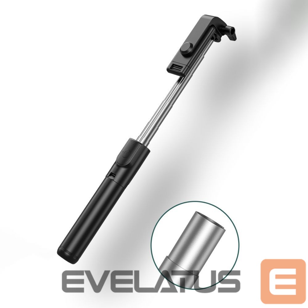 Camera accessory Hurtel Selfie stick WHS1Y telescopic tripod 1m with phone holder - black