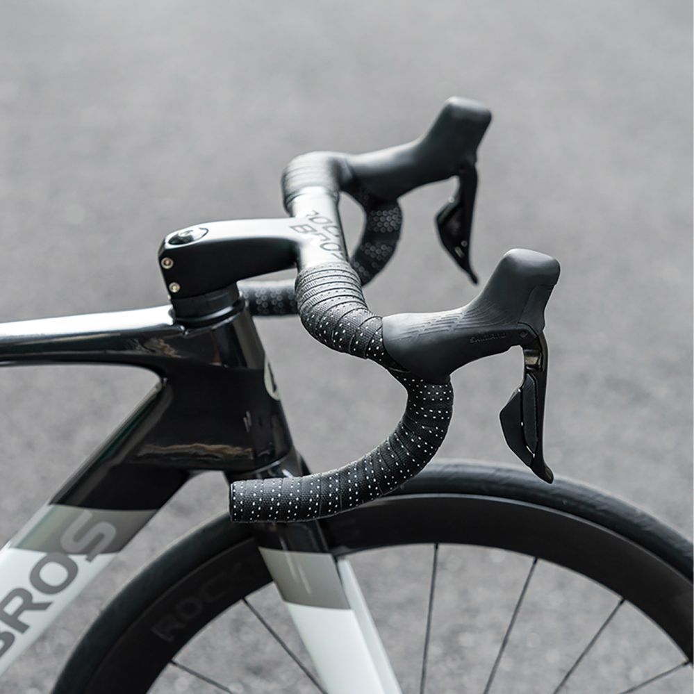 Jalgratta tarvik Rockbros Rockbros PU Handlebar Tape "Velour" Pattern - Brown