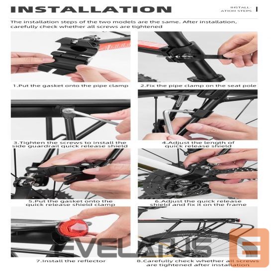 Jalgratta tarvik Rockbros Rockbros 33210004001 bicycle rack with shelf - black