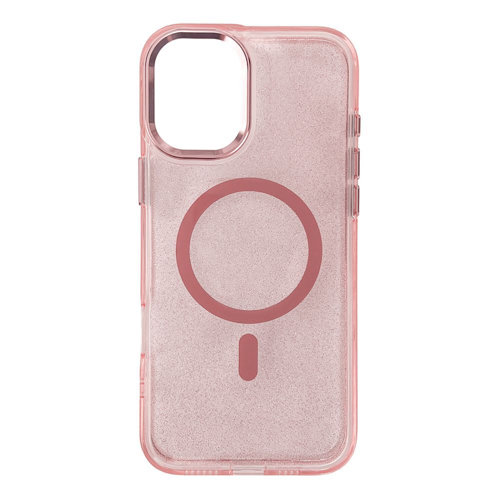 Tagakaaned Wozinsky Wozinsky Glitter Case with Mag Safe for Samsung Galaxy S25 - Pink with Glitter