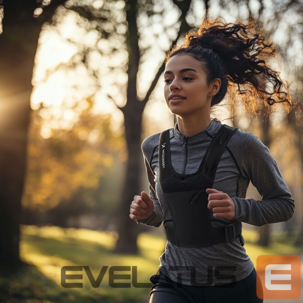 Teised Wozinsky Wozinsky WKDB1 Reflective Running Vest - Black