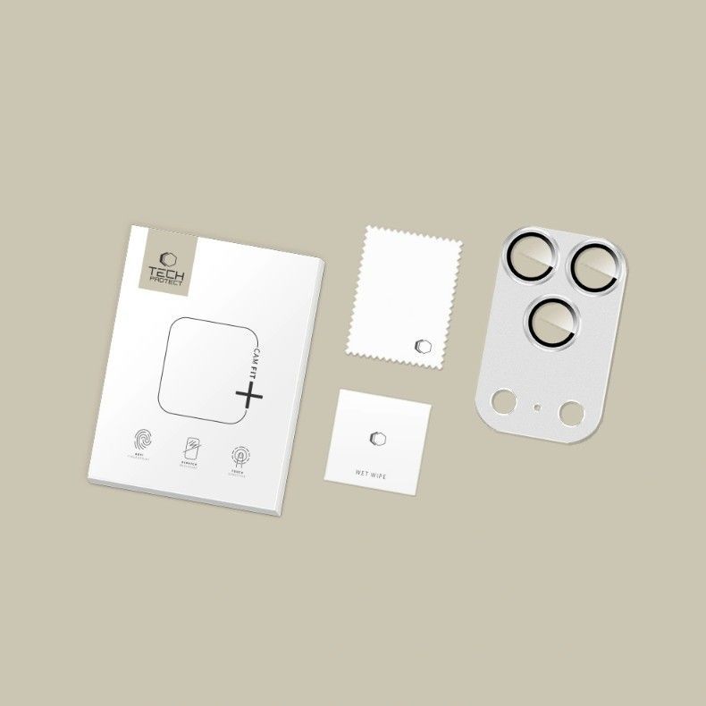 Protective glass Tech-Protect Apple IPHONE 17 PRO MAX APARATU TECH-PROTECT CAMFULL FIT Cosmic Orange