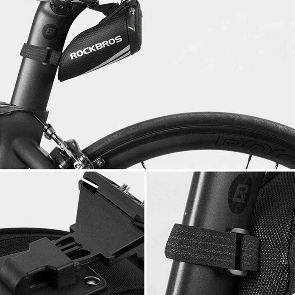 Jalgratta tarvik Rockbros Rockbros C28 bicycle bag under the saddle - black