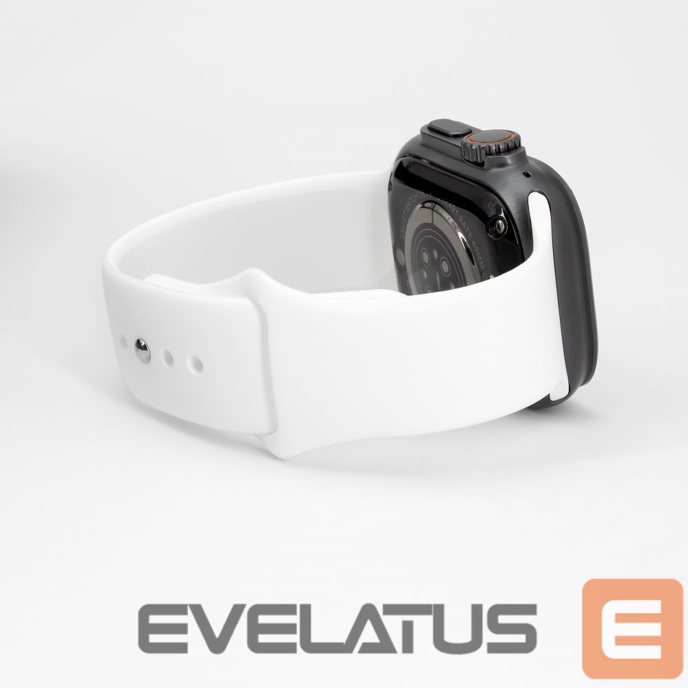 Strap Connect Watch 42/44/45mm Silicone Loop Watch Strap (S/M 110mm) White