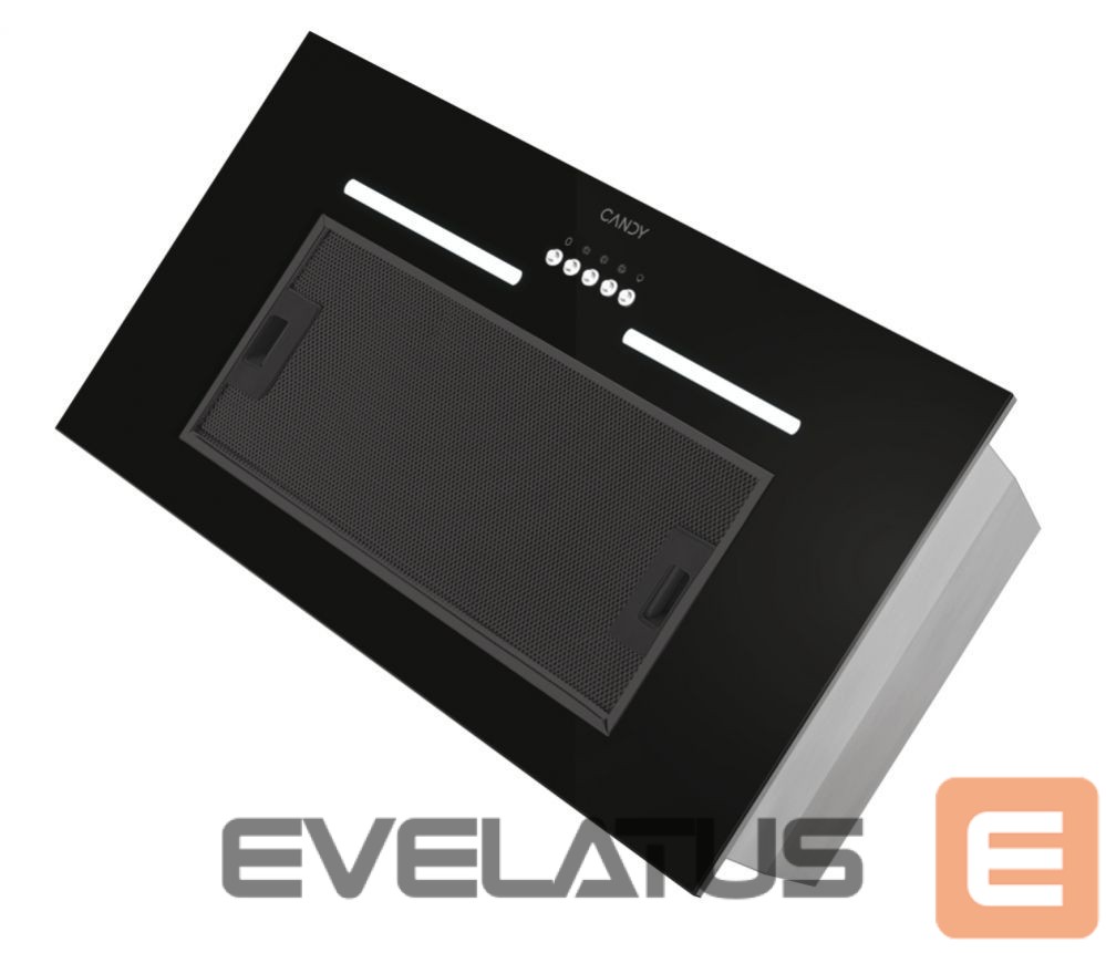 Integreeritav õhupuhasti Candy CPY5MBG Hood, C, Built-in, Width 52 cm, Extraction power 298 m³/h, Mechanical control, Black Glass