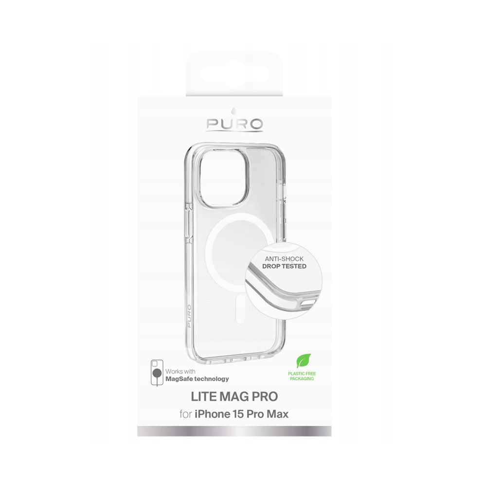 Tagakaaned Puro Puro Cover in TPU+PC "LITE MAG" with Magsafe for iPhone 16E, transparent