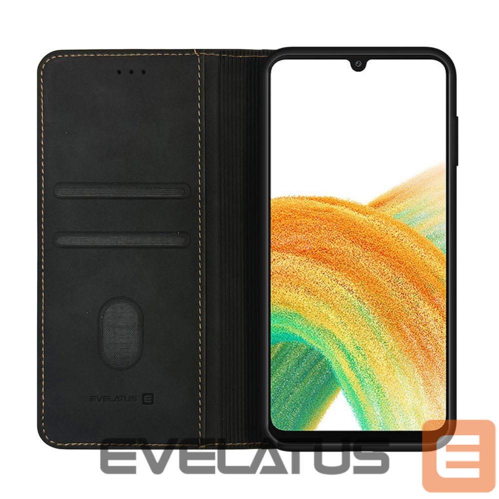 Atveramie maciņi Evelatus Samsung Galaxy A33 Book Case Folio Black