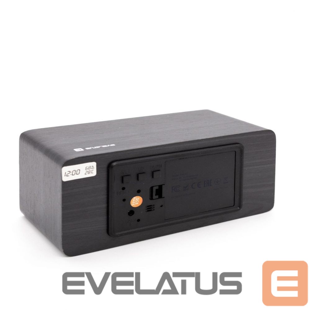 Wall and interior clocks Evelatus - Evelatus Multifunctional Clock EMC01 Black