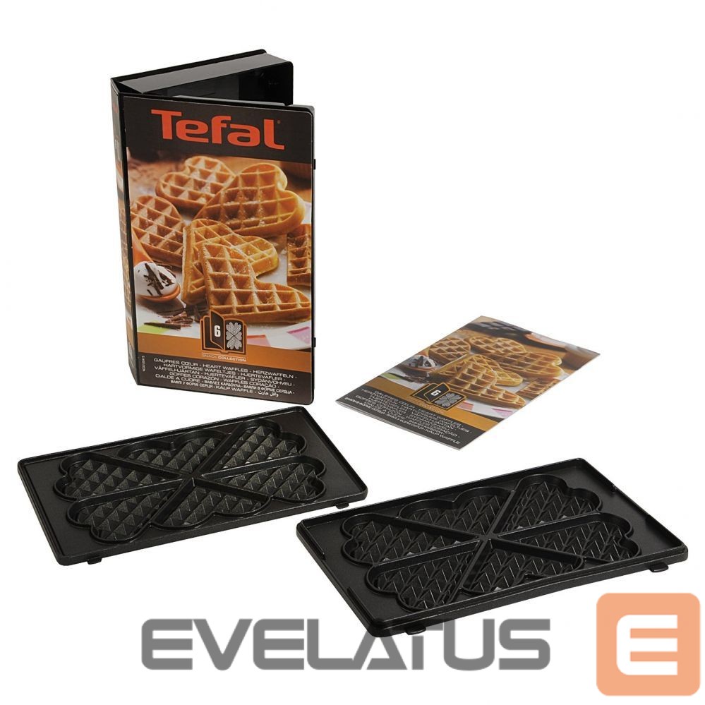Filtrid ja tarvikud TEFAL XA800612 Heart shape Waffle plates for SW852 Sandwich maker, Black