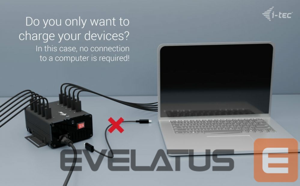 Computer accessories I-TEC I-TEC USB-C/USB-A Charging HUB 10 Port