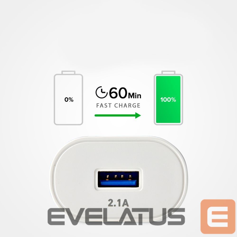 Adaptrid SBS SBS TETR1USB2AWFAST 10W USB-A Wall Charger - White