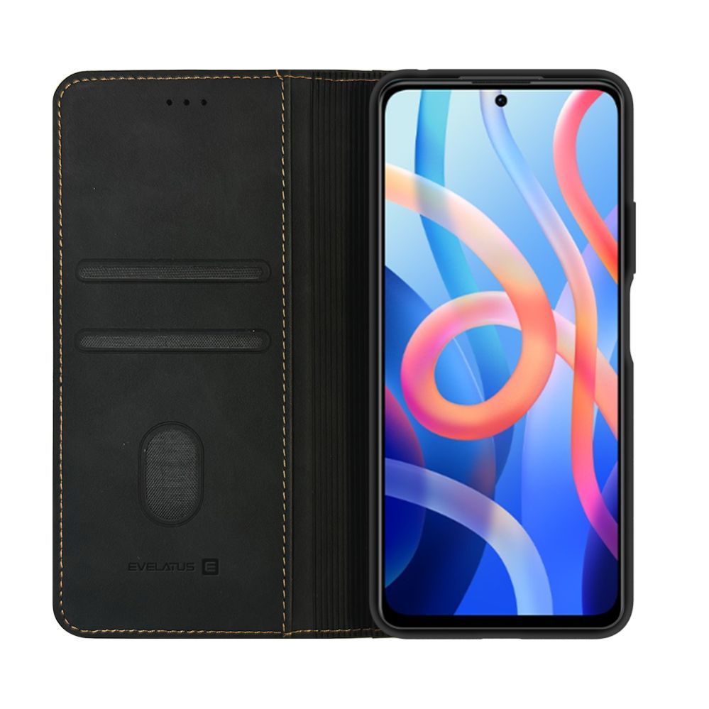 Kaaned - kaaned Evelatus Xiaomi Redmi 15 5G Book Case Folio Black