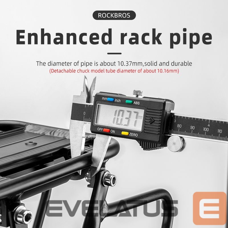 Jalgratta tarvik Rockbros Rockbros 33210004001 bicycle rack with shelf - black