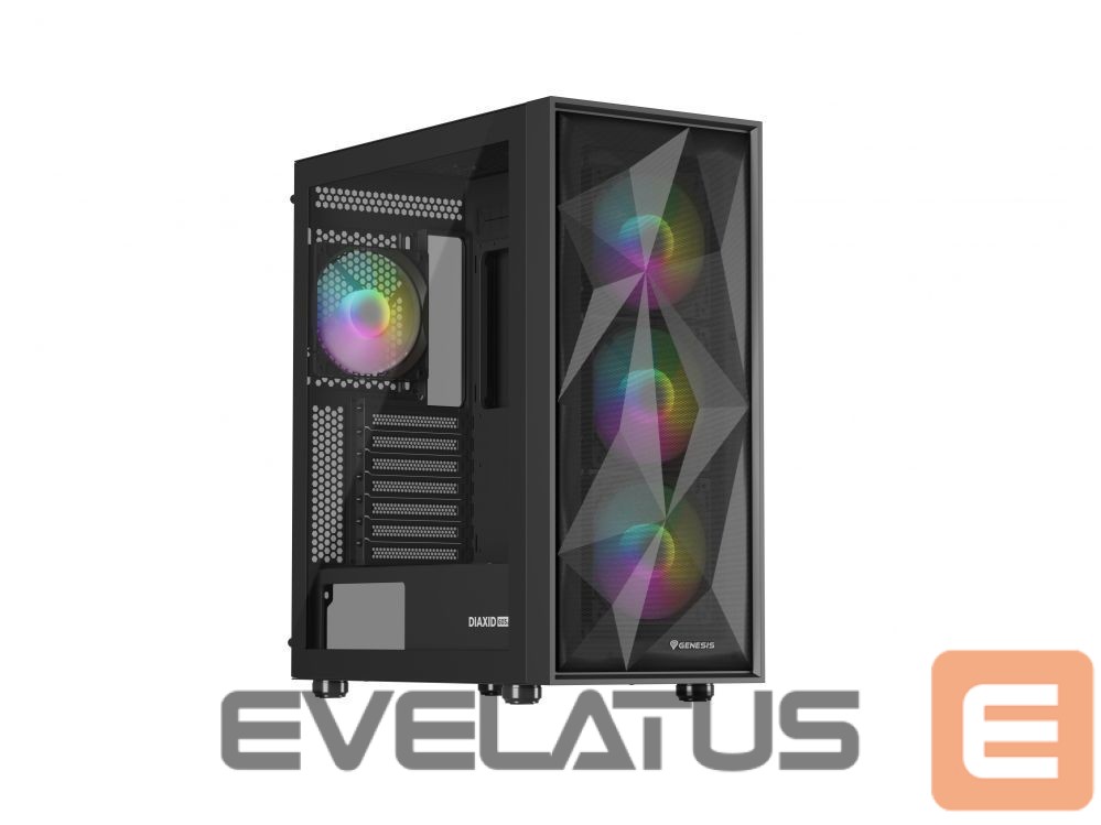 Computer components Natec NATEC Genesis PC Case Diaxid 605 black