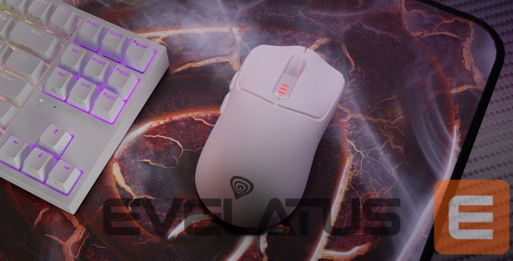 Computer mouse Genesis Zircon 500 | Wireless/Wired | Gaming Mouse | 2.4 GHz, Bluetooth, USB | White