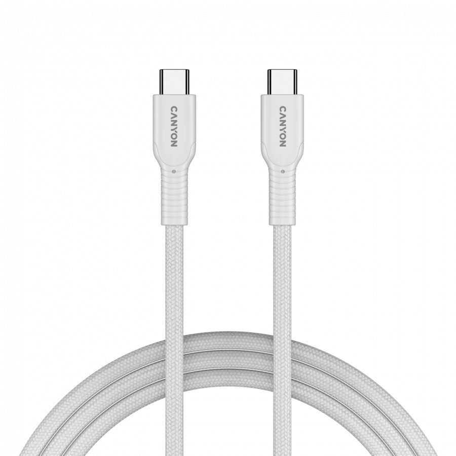Cable Canyon CANYON cable OnWire 60CL C-C 60W COLOR Braided 1m White
