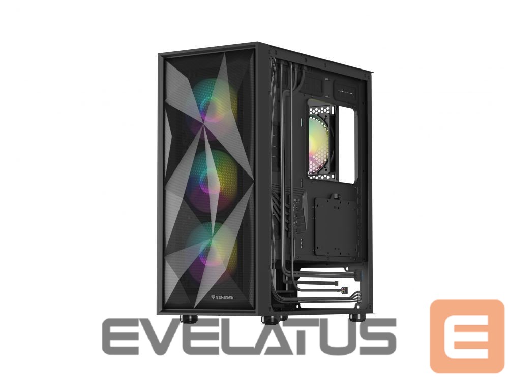 Computer components Natec NATEC Genesis PC Case Diaxid 605 black