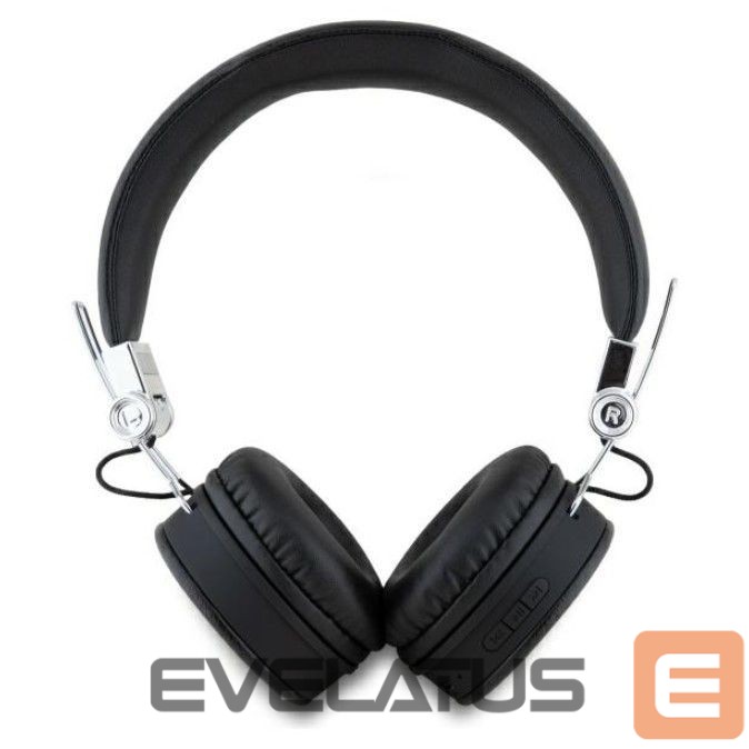 Wireless headphones Guess Bluetooth ENC GUBH70PGTSPSK Grained Classic Round Shape Black